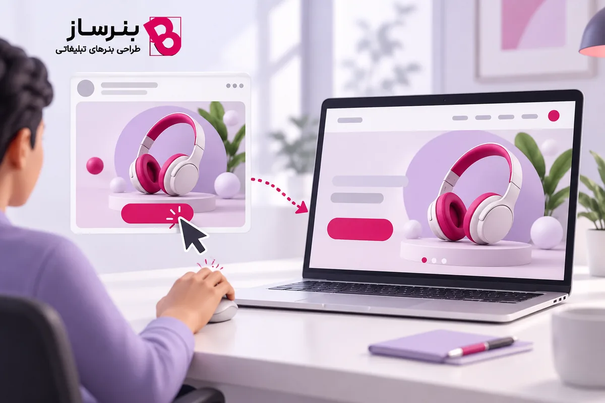 هماهنگی تصویر و پیام بنر ریتارگتینگ با صفحه فرود